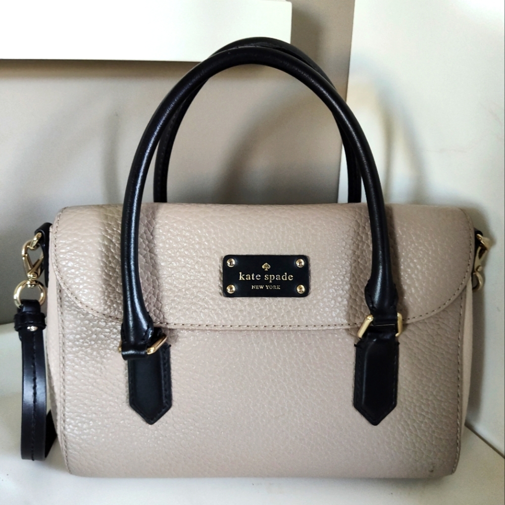 Vintage Kate Spade Grove Court Leslie Pebble Leather Crossbody Bag, Multicolor